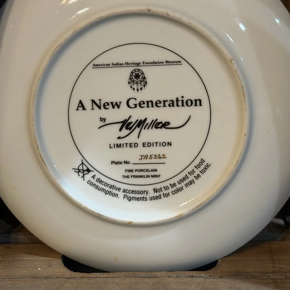 EUC “A New Generation”. American Indian Heritage Foundation Museum Plate